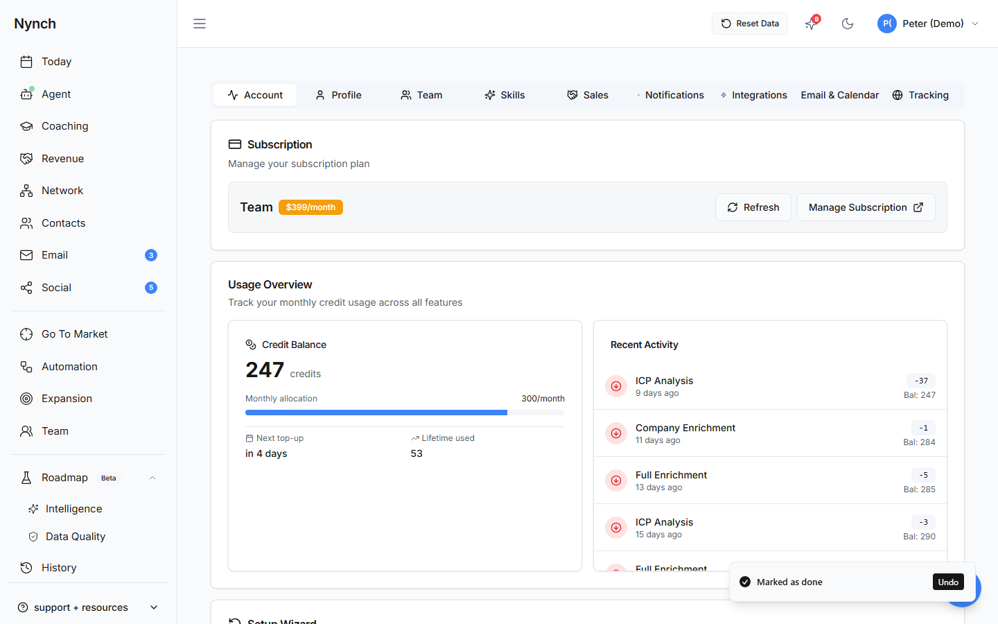 Settings Page — Display and Preferences